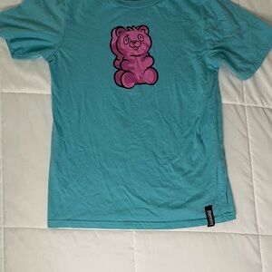 Blue Kids T-Shirt with Pink Bear by Neff